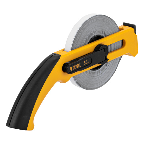Рулетка геодезическая 50 м х 13 мм, открытый корпус, металлическая лента Denzel по ценам производителя в Екатеринбурге с доставкой по всей России