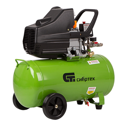 Компрессор воздушный КК-1500/50, 1.5 кВт, 198 л/мин, 50 л, прямой привод, масляный Сибртех по ценам производителя в Екатеринбурге с доставкой по всей России