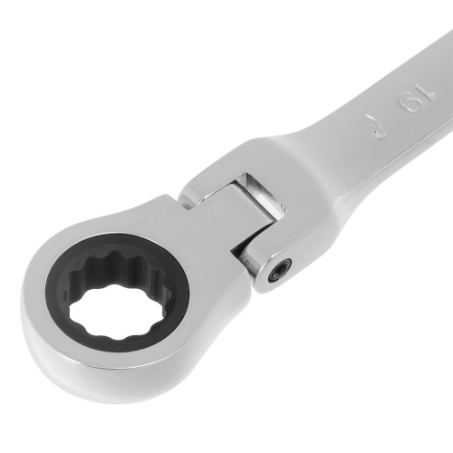 Ключ комбинированный трещоточный, 19 мм, CrV, шарнирный, зеркальный хром Matrix Professional по ценам производителя в Екатеринбурге с доставкой по всей России