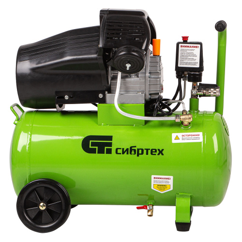 Компрессор воздушный КК-2200/50, 2.2 кВт, 350 л/мин, 50 л, прямой привод, масляный Сибртех по ценам производителя в Екатеринбурге с доставкой по всей России