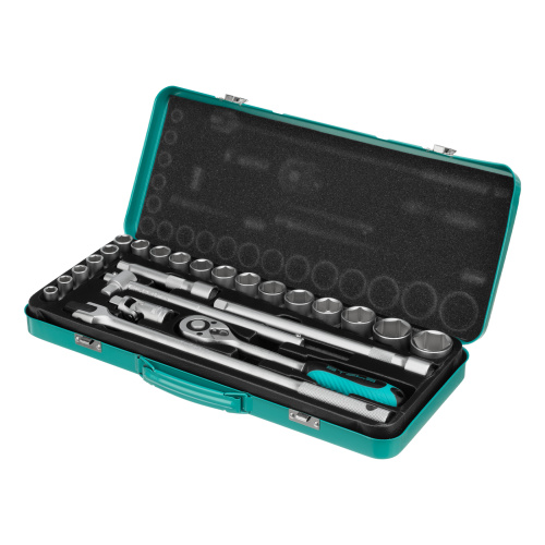 Набор торцевых головок с трещоткой 1/2", 24 предмета Stels по ценам производителя в Екатеринбурге с доставкой по всей России