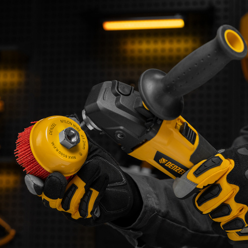 Щетка для УШМ, 100 мм, Чашка, нейлоновая щетина, М14 Denzel по ценам производителя в Екатеринбурге с доставкой по всей России