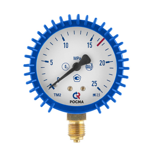 Манометр 25,0 МПа, ⌀63 мм, G1/4, кислород по ценам производителя в Екатеринбурге с доставкой по всей России