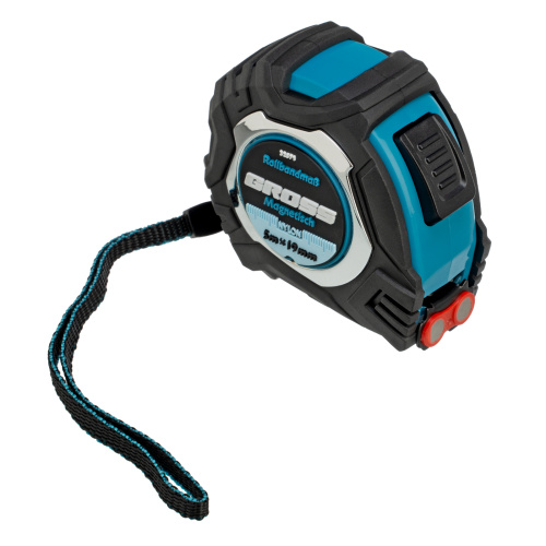 Рулетка Magnetisch 5 м х 19 мм,обрезиненный корпус,автоматическая фиксация,Нейлоновое покрытиеытие,зацеп с магнитом Gross по ценам производителя в Екатеринбурге с доставкой по всей России