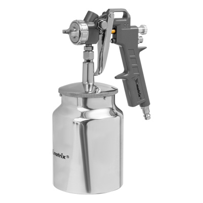 Краскораспылитель пневматический с нижним бачком V 1, 0 л, сопло D 1.2, 1.5 и 1.8 мм Matrix по ценам производителя в Екатеринбурге с доставкой по всей России