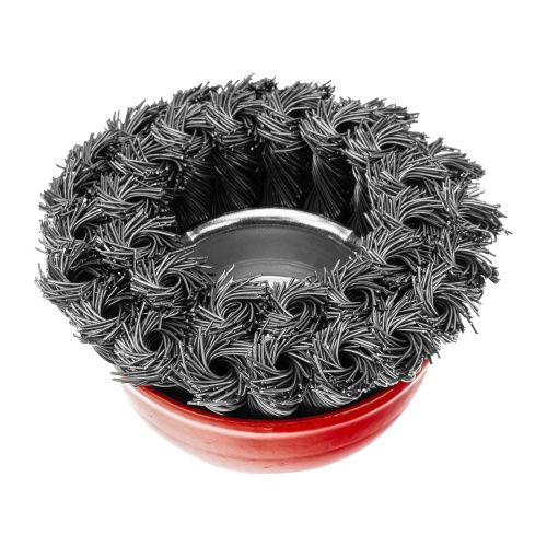 Щетка для УШМ, 75 мм, М14, "чашка", двухрядная, крученая проволока 0.5 мм Matrix по ценам производителя в Екатеринбурге с доставкой по всей России