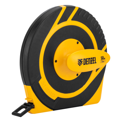 Рулетка геодезическая 50 м х 15 мм, закрытый корпус, фиберглассовая лента Denzel по ценам производителя в Екатеринбурге с доставкой по всей России