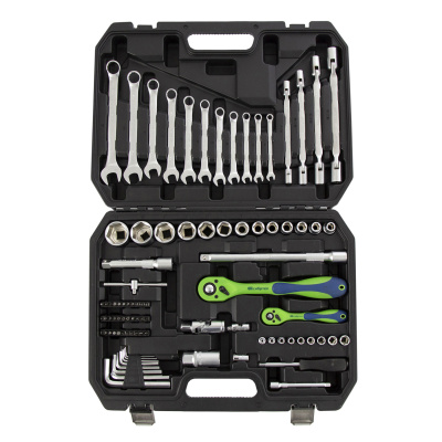 Набор инструментов 89 предметов, CrV 1/2", 1/4" Сибртех по ценам производителя в Екатеринбурге с доставкой по всей России