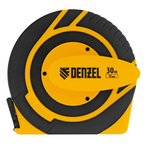 Рулетка геодезическая 30 м х 15 мм, закрытый корпус, фиберглассовая лента Denzel по ценам производителя в Екатеринбурге с доставкой по всей России