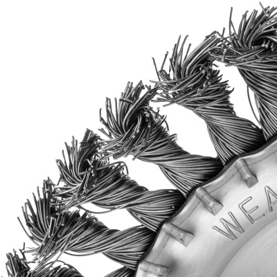 Щетка для УШМ 150 мм, посадка 22.2 мм, плоская, крученая проволока 0.5 мм Matrix по ценам производителя в Екатеринбурге с доставкой по всей России