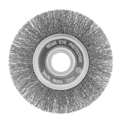 Щетка для УШМ, 125 мм, посадка 22.2 мм, плоская, витая проволока Сибртех по ценам производителя в Екатеринбурге с доставкой по всей России