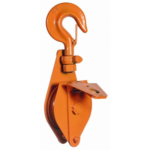 Блок шкивовый однорольный с крюком и откидной щекой 5 т, D каната 15 - 18 мм, СибТаль по ценам производителя в Екатеринбурге с доставкой по всей России