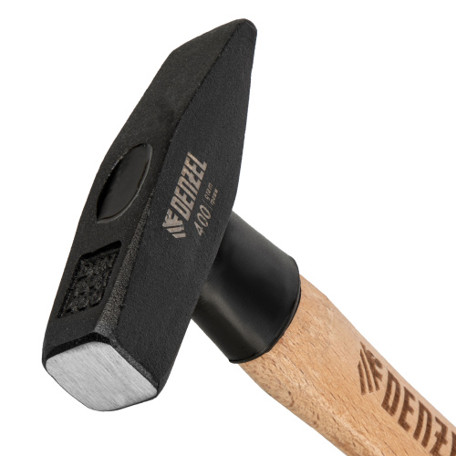 Молоток слесарный, 400 г, кованый квадратный боек, буковая рукоятка Denzel по ценам производителя в Екатеринбурге с доставкой по всей России