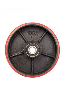 Колесо полиуретан 180х50 мм с подшипником для тележек гидравлических для BF/DF-III/RHP/AC/DF/CW2 по ценам производителя в Екатеринбурге с доставкой по всей России