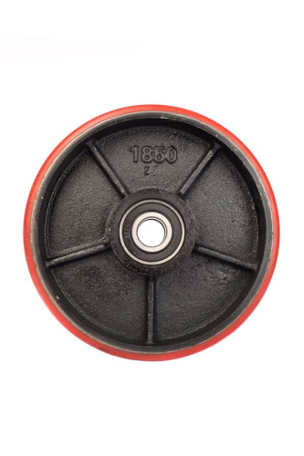 Колесо полиуретан 180х50 мм с подшипником для тележек гидравлических для BF/DF-III/RHP/AC/DF/CW2 по ценам производителя в Екатеринбурге с доставкой по всей России