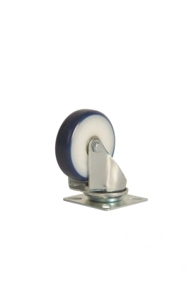 Колесо аппаратное поворотное SCv 92 75 мм (синяя резина) по ценам производителя в Екатеринбурге с доставкой по всей России