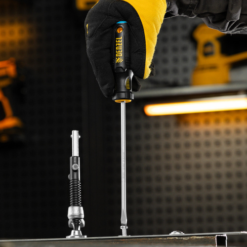 Отвертка, SL5x150 мм, S2, 3к рукоятка Denzel по ценам производителя в Екатеринбурге с доставкой по всей России