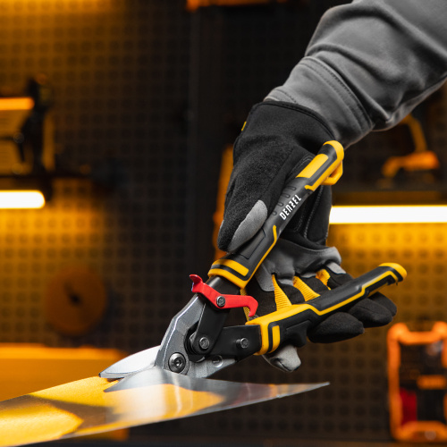 Ножницы по металлу, 270 мм, прямой и левый рез, сталь-СrMo, трехкомпонентные рукоятки Denzel по ценам производителя в Екатеринбурге с доставкой по всей России