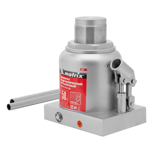 Домкрат гидравлический бутылочный, 50 т, высота подъема 240-370 мм Matrix по ценам производителя в Екатеринбурге с доставкой по всей России