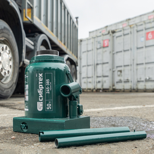 Домкрат гидравлический бутылочный, 50 т, 245-385 мм Сибртех по ценам производителя в Екатеринбурге с доставкой по всей России