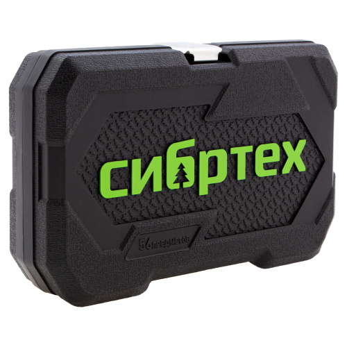 Набор инструментов 56 предметов, CrV, 1/4" Сибртех по ценам производителя в Екатеринбурге с доставкой по всей России