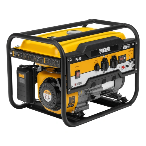 Генератор бензиновый PS 33, 3.3 кВт, 230 В, 15 л, ручной стартер Denzel по ценам производителя в Екатеринбурге с доставкой по всей России
