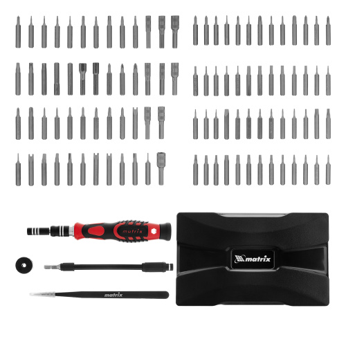 Набор для точных работ 107 в 1, универсальный, сталь CrV Matrix по ценам производителя в Екатеринбурге с доставкой по всей России