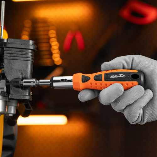 Отвертка реверсивная, биты, головки торцевые, 14 шт, Sparta по ценам производителя в Екатеринбурге с доставкой по всей России