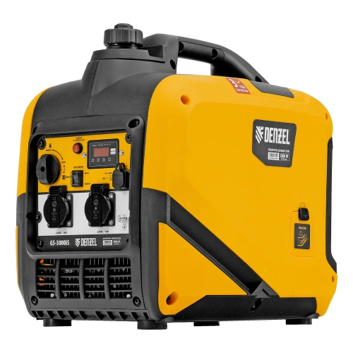 Генератор инверторный GS-3000iS, 3,0 кВт, 230 В, закрытый корпус, ручной старт DENZEL по ценам производителя в Екатеринбурге с доставкой по всей России