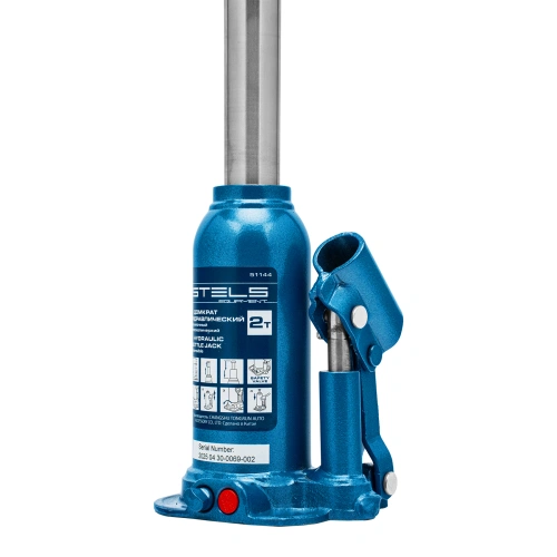 Домкрат гидравлический бутылочный телескопический, 2 т, подъем 170-380 мм Stels по ценам производителя в Екатеринбурге с доставкой по всей России