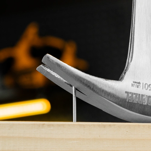 Молоток-гвоздодер 560 г, цельнометаллический, двухкомпонентная рукоятка Denzel по ценам производителя в Екатеринбурге с доставкой по всей России