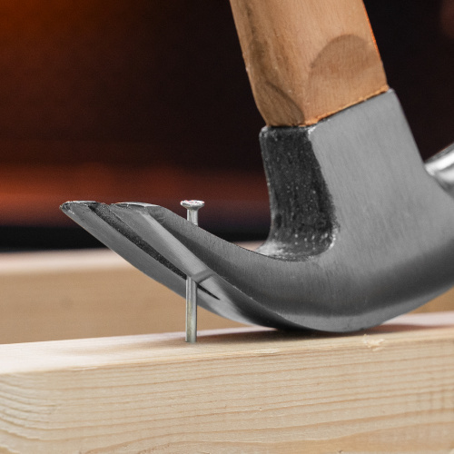 Молоток-гвоздодер, 450 г, боек 27 мм, деревянная рукоятка Sparta по ценам производителя в Екатеринбурге с доставкой по всей России