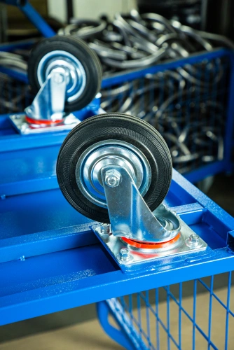 Тележка платформенная TOR ТП-3С (700х1200) с бортами из сетки и двумя ручками (колеса 160 мм) по ценам производителя в Екатеринбурге с доставкой по всей России