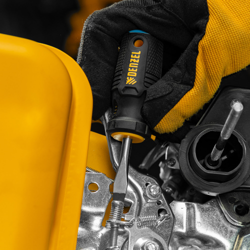 Отвертка SL6x38 мм, CrV, трехкомпонентная рукоятка Denzel по ценам производителя в Екатеринбурге с доставкой по всей России