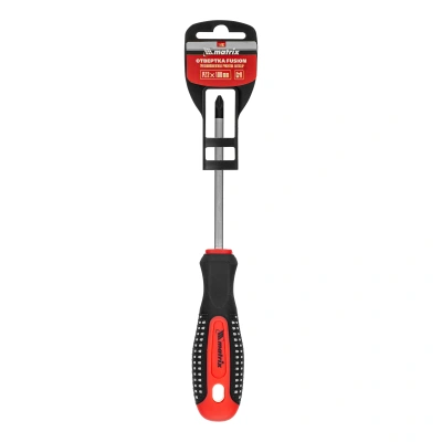 Отвертка Fusion, PZ2 x 100 мм, CrV, трехкомпонентная рукоятка "Anti slip" Matrix по ценам производителя в Екатеринбурге с доставкой по всей России