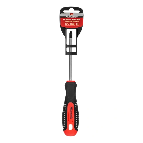 Отвертка Fusion, PZ2 x 100 мм, CrV, трехкомпонентная рукоятка "Anti slip" Matrix по ценам производителя в Екатеринбурге с доставкой по всей России