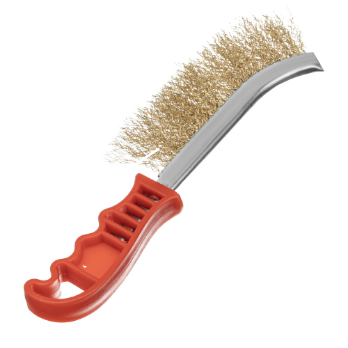 Щетка металлическая латунированная, пластиковая ручка Matrix по ценам производителя в Екатеринбурге с доставкой по всей России