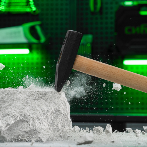 Молоток слесарный 800 г, квадратный боек, деревянная рукоятка Сибртех по ценам производителя в Екатеринбурге с доставкой по всей России