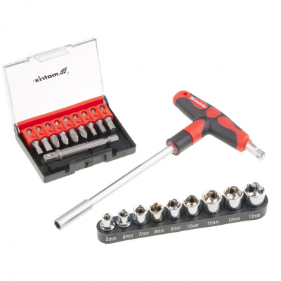 Отвертка с Т-образной эргономичной ручкой, набором бит и насадок, 20 шт, CrV Matrix по ценам производителя в Екатеринбурге с доставкой по всей России