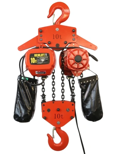 10т 9м таль цепная ТЭЦ OCALIFT 10-04D 380в стационарная две скорости электрическая купить в Москве с доставкой по всей России | ProtosMarket.ru