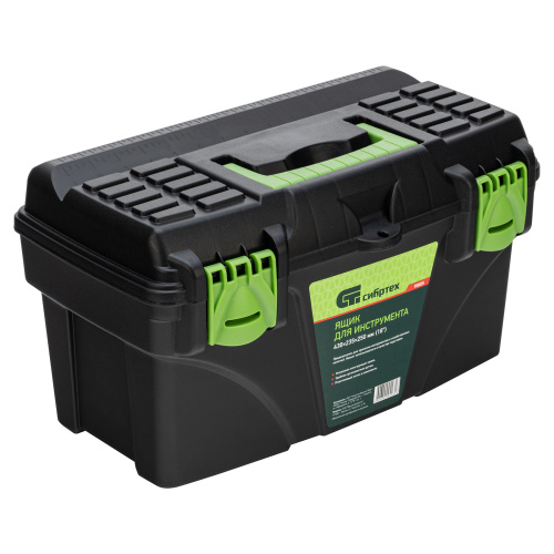 Ящик для инструмента, 430 х 235 х 250 мм, 18", пластик Сибртех по ценам производителя в Екатеринбурге с доставкой по всей России