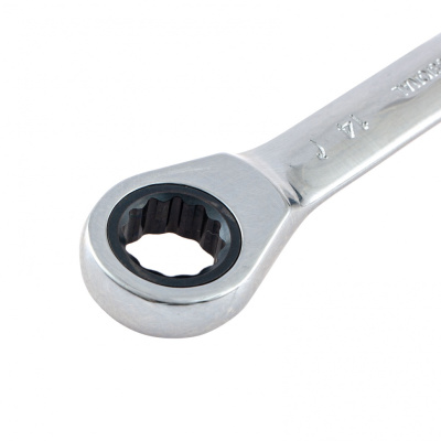 Ключ накидной трещоточный, 12 х 14мм, CrV, зеркальный хром Matrix по ценам производителя в Екатеринбурге с доставкой по всей России