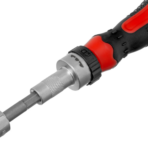 Отвертка реверсивная с набором бит и насадок торцевых, CrV, 1/4, 16 шт Matrix по ценам производителя в Екатеринбурге с доставкой по всей России