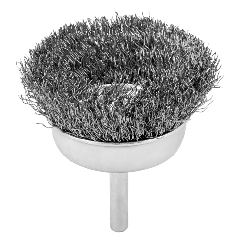 Щетка для дрели, 65 мм, "чашка" со шпилькой, витая проволока Сибртех по ценам производителя в Екатеринбурге с доставкой по всей России