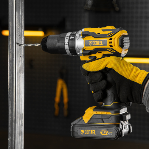 Дрель-шуруповерт аккумуляторная ударная бесщет CIDB-18-02, Li-Ion, 18 В Denzel по ценам производителя в Екатеринбурге с доставкой по всей России