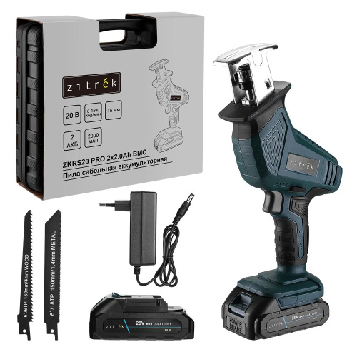Пила сабельная аккумуляторная Zitrek ZKRS20 PRO в кейсе, 20В, 2x2.0Ач по ценам производителя в Екатеринбурге с доставкой по всей России