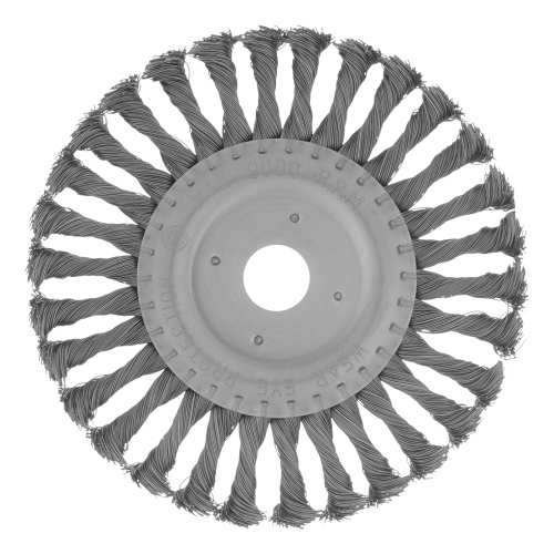 Щетка для УШМ 175 мм, посадка 22.2 мм, плоская, крученая проволока 0.5 мм Matrix по ценам производителя в Екатеринбурге с доставкой по всей России