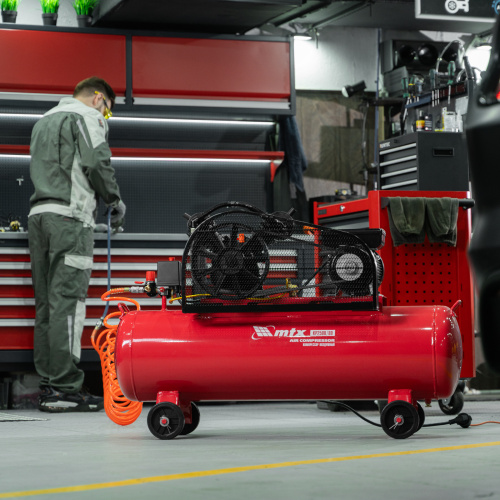 Компрессор воздушный ременный привод КР2500/80, 2,5 кВт, 80 литров, 420 л/мин МТХ по ценам производителя в Екатеринбурге с доставкой по всей России