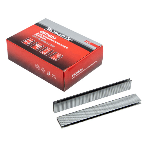 Скобы для пневматического степлера 18GA, 1.25 х 1 мм длина 19 мм, ширина 5,7 мм, 5000 шт Matrix по ценам производителя в Екатеринбурге с доставкой по всей России