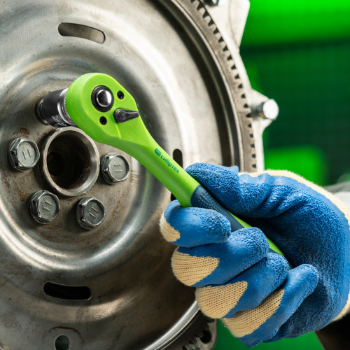 Ключ-трещотка 3/8", CrV, 72 зуба, с быстрым сбросом Сибртех по ценам производителя в Екатеринбурге с доставкой по всей России